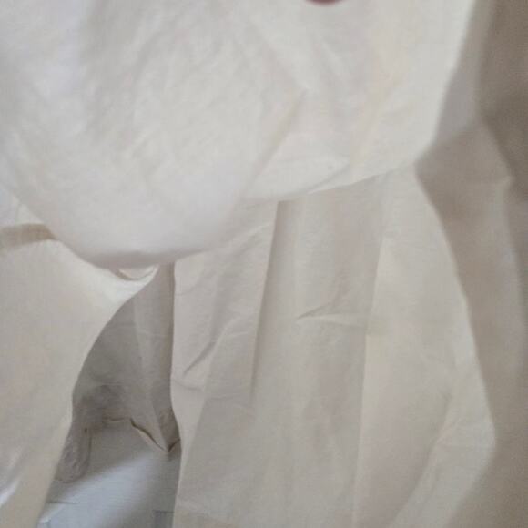 ASOS Cream Cotton Smocked Mini Dress Size 2 - Picture 7 of 8